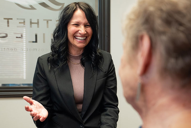 team member consulting with Patient