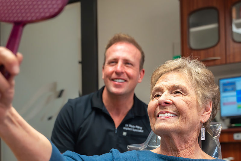 Patient and Doctor Smiling