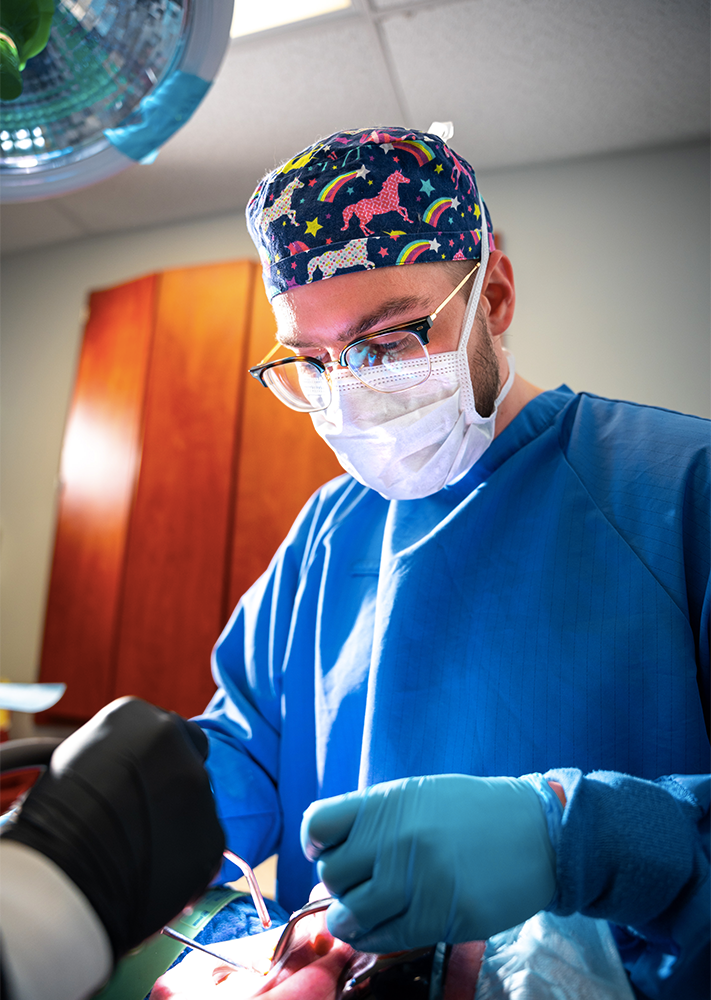 Dr. Stackowicz in surgery
