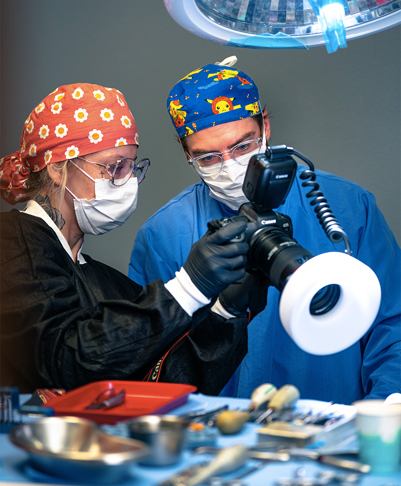 Dr. Stackowicz in surgery